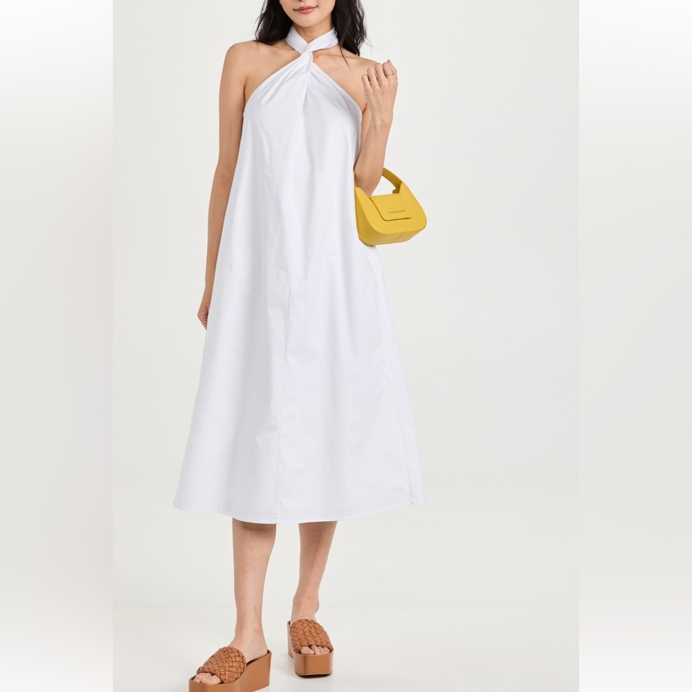 Anine Bing Cosette White Strapless Dress
